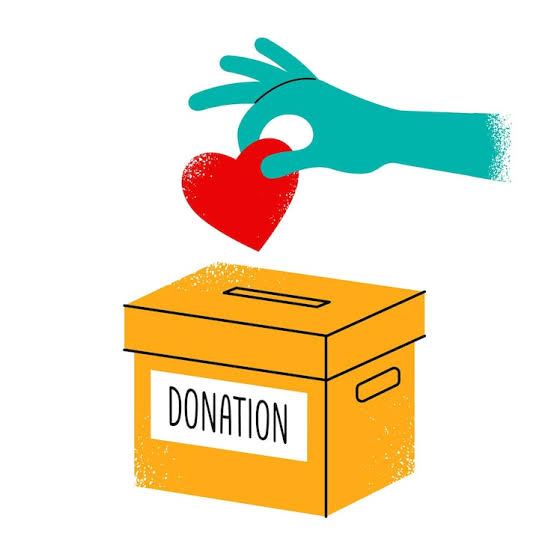 donation charity hands heart